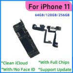 100% Tested For iPhone 11 Pro Max Motherboard With/No Face ID Clean ICloud For iPhone 11 Pro Logic Board Unlocked Support Update (New)