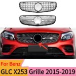 For Mercedes Benz GLC Class X253 2015-2019 GLC250 300 350 GLC43 Diamond GT Style Sport Front Radiator Grille Bumper Grill Access (New)