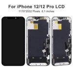 JK Soft OLED iPhone 12 Display 3D Touch Screen Digitizer Assembly iPhone 12 Pro LCD Pantalla Replacement A2407 A2403 (New)