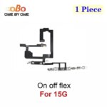 Power Switch On Off Mute Volume Button Flex Cable iPhone 15 Plus Pro Max Promax Power On Off Volume Flex Repair Parts (1PC) (New)