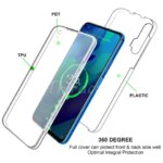 Nova 5T 360 Full Body Case With PET Glass Huawei Nova 5T Bumper PC+Silicone Double Clear Cover Nova 5T Coque (New)