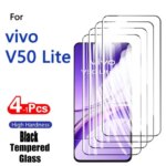 1-4PCS Screen Protector Vivo V50 Lite V 50 677 Tempered Glass Crystal High Aluminum Anti Scratch Case Friendly Fingerprint (New)