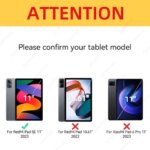 Case Xiaomi Redmi Pad SE 11 inch 2023 Transparent Clear Shockproof Case Cover Auto Sleep Wake (New)