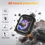 Glass+Cover For Apple Watch case 44mm 40mm 38 42 49mm 41mm 45mm 46mm Accessorie Screen Protector iWatch 11 10 9 8 7 6 SE 5 Ultra (New)