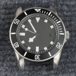 31.8mm Dial Ice Blue Luminous 42.5mm M8215 Watch Case Sapphire glass for Pelagos miyota 8215 Movement Diving MensCase Strap (New)