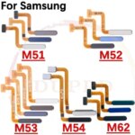 Power Home Button Menu Return Key Fingerprint Touch ID Recognition Sensor Flex Cable Samsung M51 M52 M53 M54 M62 5G (New)