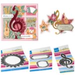 Christmas Marianne Design Spruce Pine Happy Snowmen Fancy Labels Music Treble Metal Cutting Dies DIY Scrapbook August 2026 New (New)