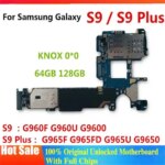 128GB 100% Working Motherboard For Samsung Galaxy S9 Plus G965F G965FD G965U G9650 S9 G960F G960U G9600 With Full Chips (New)