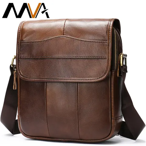 S6748aa231d4a4664b7f07249a799689cq_480x480q75 MVA Mens Genuine Leather Bag Crossbody Bags for Men Messenger Bag Men Leather Fashion Mens Shoulder Bags Male Handbags 1121 (New) - Image 1