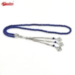 Tasbih Natural Lapis lazuli 99beads 4mm size Muslim Paryer beads arabic misbaha bracelets Eid gift ADHA accessories (New)