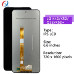 LG K42 LCD LG K42 K52 K62+ Q52 Display Digitizer Assembly LG K42 Screen Touch Replacement (New)