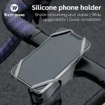 WEST BIKING Bicycle Cell Phone Holder Road Bike MTB Silicone Mobile Phone Holder Normal Shaped Handlebar Universal Accessories Bangladesh (New)