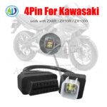 Motorcycle OBD Adapter For Kawasaki ZX6R ZX10R ZX1000 4Pin to 16Pin Professional OBD2 Diagnostic Connector Cable for CAN K-Line (New)