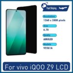 678'' AMOLED Display vivo iQOO Z9 V2361A No Frame LCD Touch Screen Digitizer Assembly 100% Tested Replacement Parts (New)