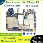 256GB Global Version For Xiaomi Pocophone Poco F1 Motherboard 128GB 64G Logic Board Unlocked Mainboard Android OS Plate (New)