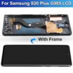 AMOLED Samsung S20 Plus LCD G985F G986F Display Touch Screen With Frame Samsung S20+ G985 SM-G985F Display Replacement (New)