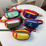2025 Candy Color Patchwork Outdoor Casual Sport Waist Bag Man Woman Nylon Lightweight Chest Bag Multifunction Fanny Pack (New)
