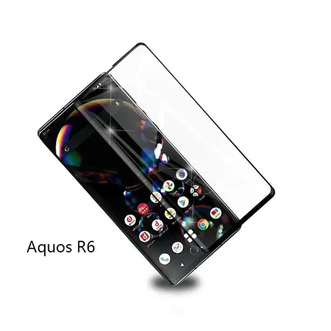 S691f4ee6a4524494b92549e6c923ffe7I_480x480q75 9H Tempered Glass Sharp Aquos R6 r6 Screen Protector AQUOS R6 3D Curved Edge Full Cover Glass Protective Cover Film (New) - Image 1