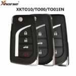 5pcs Xhorse VVDI2 Universal Wire Remote Car Keys 2/3B for Toyota Style VVDI Key Tool MAX XKTO00/01/10EN XNTO00EN (New)