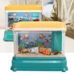 Mini Aquarium For Kids 3.7V 400mah USB Charging Artificial Mini Aquarium Magnetic Fishing Toys For Boys And Girls (New)