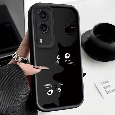 S6a50090dbb404ca4a0b0337a9d427d52E_480x480q75 Cute Bear Cat Silicone Phone Case On VIVO X100 X80 X70 X90 X60 X50 X21 A Pro S17 S16 S12 S10 S15 S7 Pro S 15 10 12 16 Cover (New) - Image 1