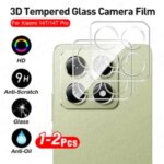 1 2 3D Curved HD Tempered Glass Camera Protector Xiaomi 14T 15T Pro Lens Case Cover Xiaomi14T 14TPro 15TPro Xiaomi15T 5G Bangladesh (New)