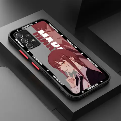 S6ac7b80d0ae542a6b01eabed70ddc536E_480x480q75 Matte Case Samsung A52 A53 A12 A13 A14 A21s A22 A24 4G A32 A34 A54 A53 A70 A72 A73 5G Phone Cover Anime Chainsaw Man (New) - Image 1