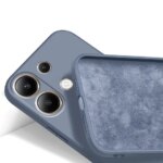 Original Liquid Silicone Case Only POCO M6 Pro 4G Full Protection Cover Soft (New)