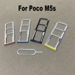 SIM Card Tray Xiaomi Poco M5s Sim Card Holder Slot adapter and Micro SD Card Tray Holder With Free Eject Pin Ke Bangladesh (New)