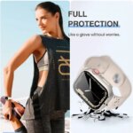 Glass+Cover For Apple Watch case 8 7 6 SE 5 9 iWatch Accessorie Screen Protector Apple watch serie 44mm 45mm 41mm 40mm 42mm 38mm (New)