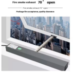 Light Black DC 24v 500mm 600mm 800mm Electric Window Opener Smart Home (New)