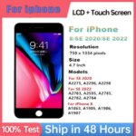 AAA Screen For iPhone SE 2020 2nd SE2 LCD Display Touch Digitizer Assembly For iPhone SE 2022 3rd SE3 LCD for iPhone 8 Display (New)