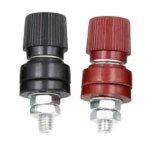 2PCS JS-333 High-Current Binding Post M6 Thread 333 Type Brass​ Alloy Connector For Welding Machine Charging Generators (New)