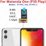 Front and Back Camera For Motorola One Vision Action Zoom Hyper Main Facing Camera Module Flex Cable Replacement Spare Parts (New)