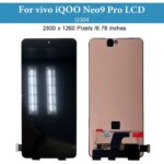 678 Original AMOLED vivo iQOO Neo9 Pro LCD Display I2304 Screen Touch Panel Digitizer vivo iQOO Neo 9 Pro Replacement (New)