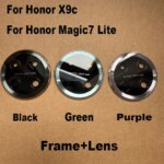Honor Magic7 Lite  X9C Back Camera Glass Lens Rear Camera Glass With Frame Adhesive Sticker Replacement Magic 7 Lite 5G (New)