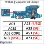 Usb Dock Charger Port Samsung Galaxy A23 A33 A03 A53 A73 Core A03S A13 4G 5G Charging Board Module Bangladesh (New)