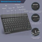 Wireless Keyboard Bluetooth Keyboard roid IOS Windows Mini 78-Key Gaming Keybaord PC iPad Samsung redmi Tablet Keyboard (New)