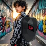 Led Backpack Child Backpack for kids Sports Personality Diy Knight Backpacks Women Bag Mochila Feminina School Bag Rugzak (New)