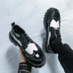 Genuine Leather Shoes For Man Spring Summner Big Size Shoes High Quality Designer Formal Shoes Casual Shoes Fashion Business (New)