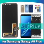New LCD Samsung Galaxy A8 Plus HD monitor suitable A730F display touchscreen digitizer component with frame (New)
