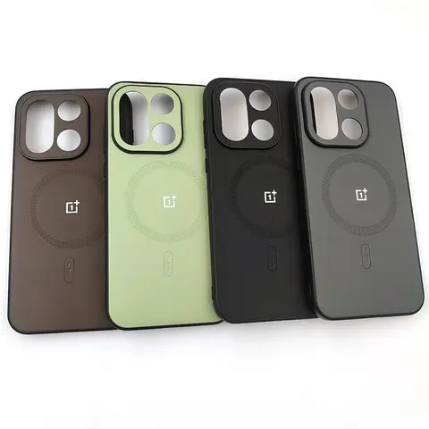 S6d83d67e444e40448ef2937ffd7010c2T_480x480q75 Luxury Matte Plain Skin Phone Case Oneplus 1+ 13 15 13T Ace3 Pro Ace3V Ace5 Ultra 5G MagSafe Shockproof Protection Cover (New) - Image 1