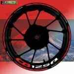For Honda CB125R CB 125R motorcycle accessories 17 inch front and rear wheel decals hub modified reflective wheel rim stickers (New)
