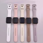 Silicone Strap For Apple Watch Bands 40mm 44mm 46mm 45mm 41mm 49mm 42 Correa Bracelet iWatch series ultra3 2 7 8 9 se 10 11 band (New)