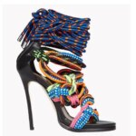 Summer Colorful Rope Straps Knot Sandals Mixed Colors Lace-Up Women High Heels Cutout Style Ladies Gladiator Party Stiletto (New)