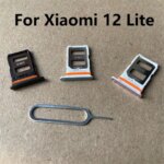 New Xiaomi MI 12 Lite Sim Card Tray Slot Holder Socket Adapter Connector Repair Parts Replacement (New)