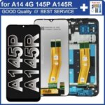 Tested LCD Samsung Galaxy A14 4G A145P LCD Display Touch Screen Digitizer Replacement Samsung A145 A145R LCD With Frame Bangladesh (New)