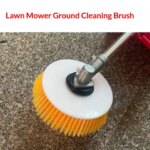 Universal Lawn Mower Brush Attachment Round Hard Bristle Scrub Brush for Concrete Tile Drive Floor Cleaner (New)