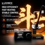 LUOWEI SS-02 Soldering Station 1s Fast Heating PID Control Fits C115 C210 C245 T12 for Phone PCB Precision Welding Repair Tools (New)