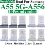 10Pcs SIM Card Tray Holder Samsung A55 A35 A25 A15 A05 A05s A16 A06 A26 A36 A56 A54 A34 A14 A04 A065 A556 A155 Slot Holder (New)